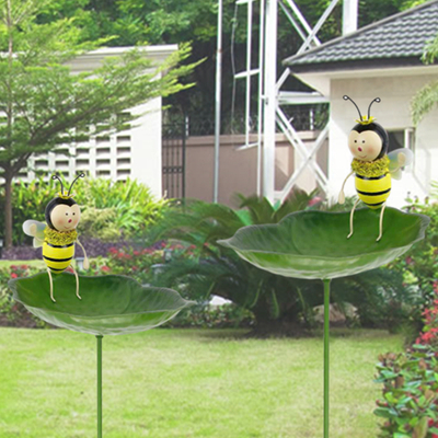 jardín decoración metal abeja bebedero estaca proveedor china sino gloria