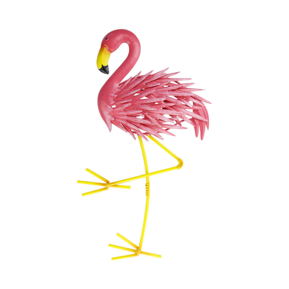 sino gloria hierro forjado lindo flamingo decoración de la pared proveedor de china